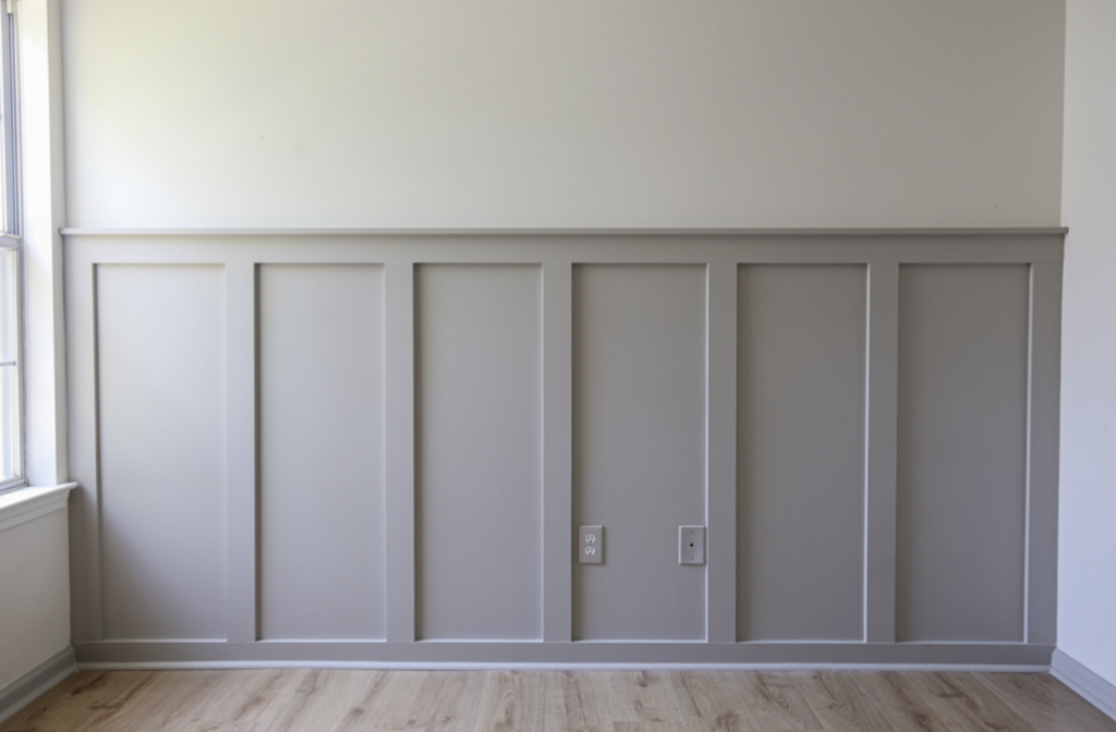 Board and batten accent wall DIY