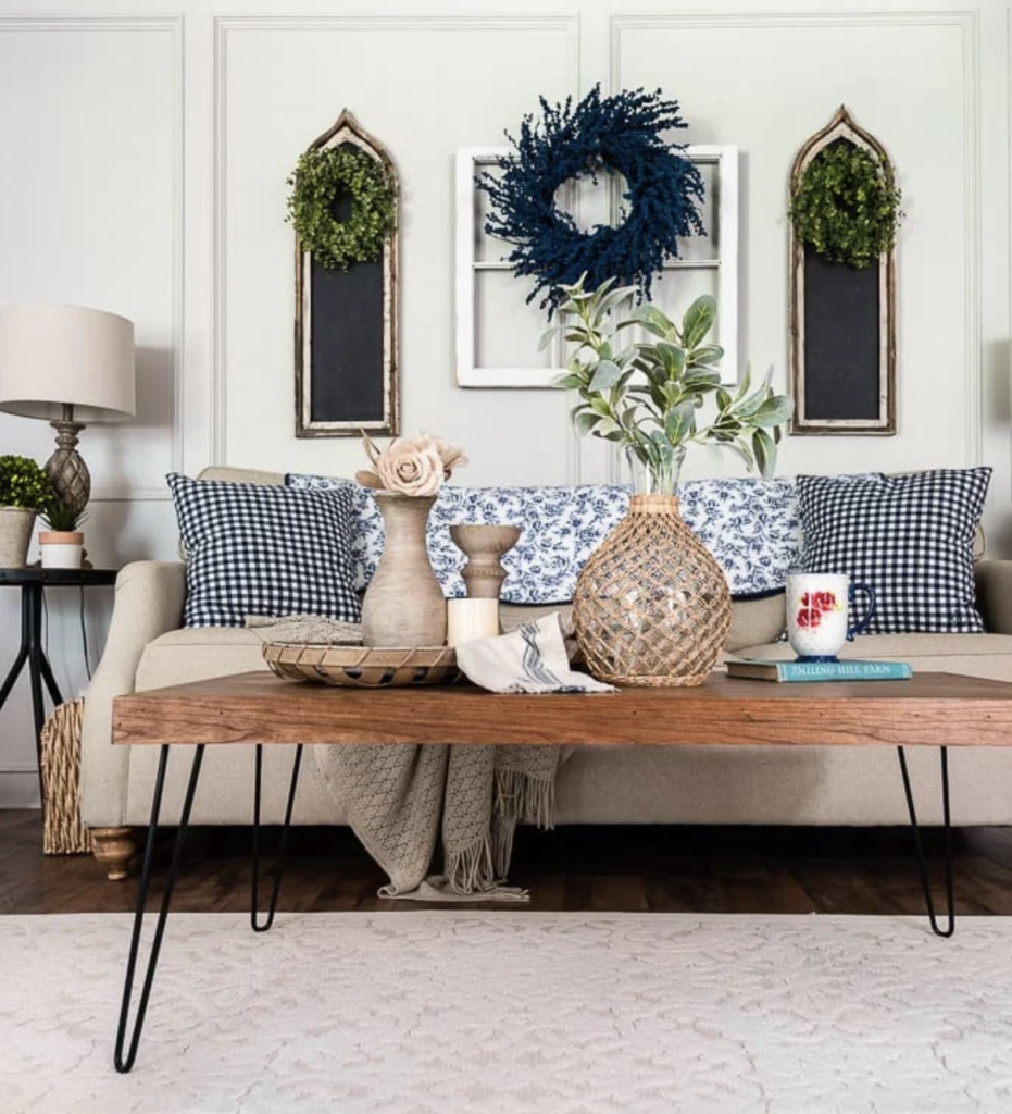 DIY Herringbone Wood Coffee Table